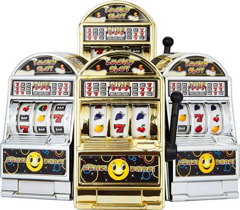 toy slot machines for sale Kids Gumball Slot Machine Toy - Slot Machine Bank with Jackpot Sound & Flashing Lights - Coin Operated Bank - Gumballs Included - Childrens Coin Bank - Candy Dispenser - Playo